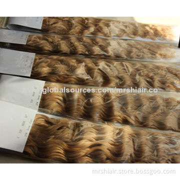 27# 1g/pc deep curl stick I tip light brown hair, Cold fusion Italian keratin hair brazilian remy